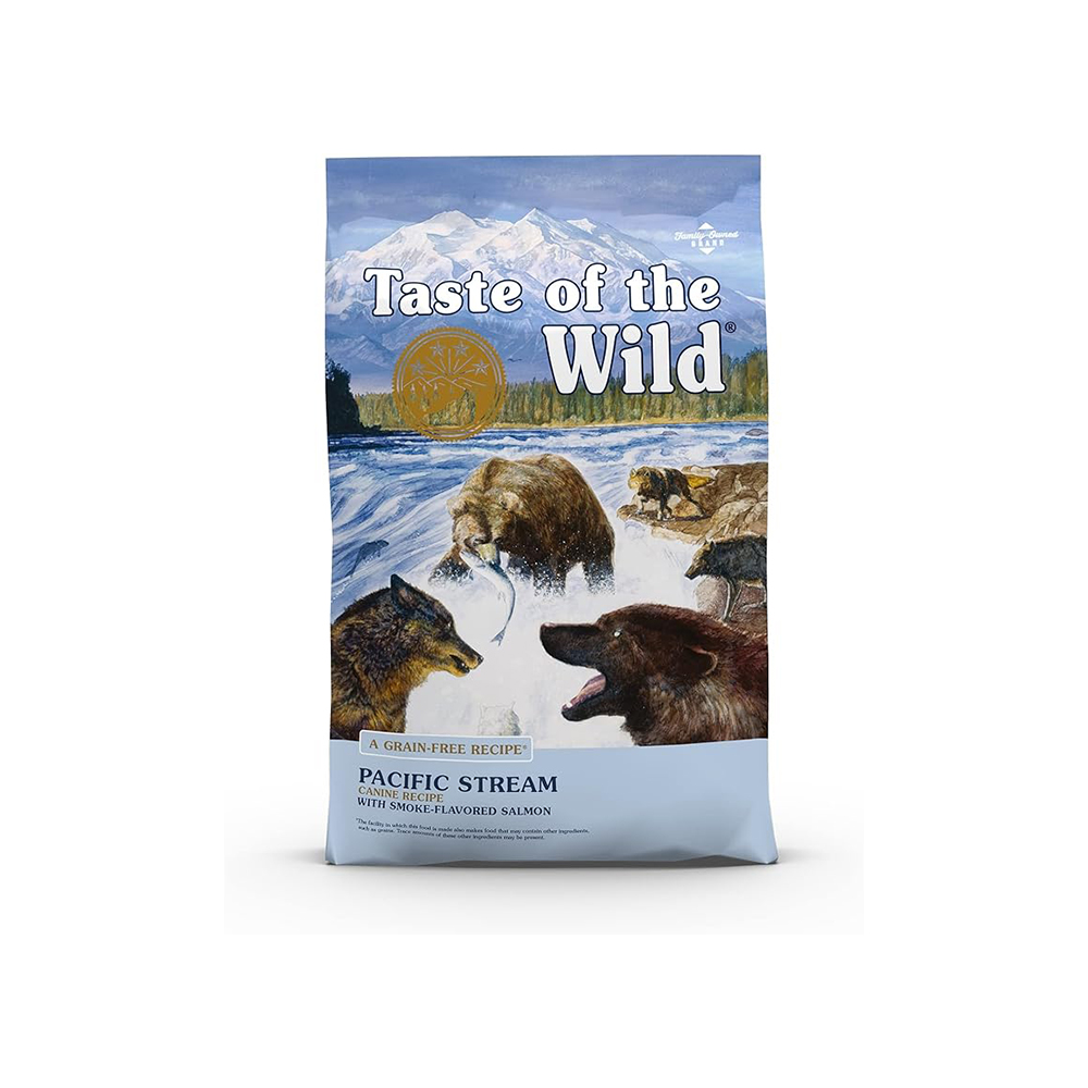 غذای خشک سگ تیست آف د وایلد Taste of the Wild Pacific Stream Grain-Free with Smoke-Flavored Salmon 