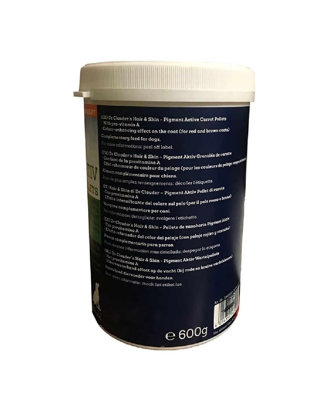 مکمل تقویت رنگدانه مو سگ دکتر کلادرز مدل Pigment Active Carrot 