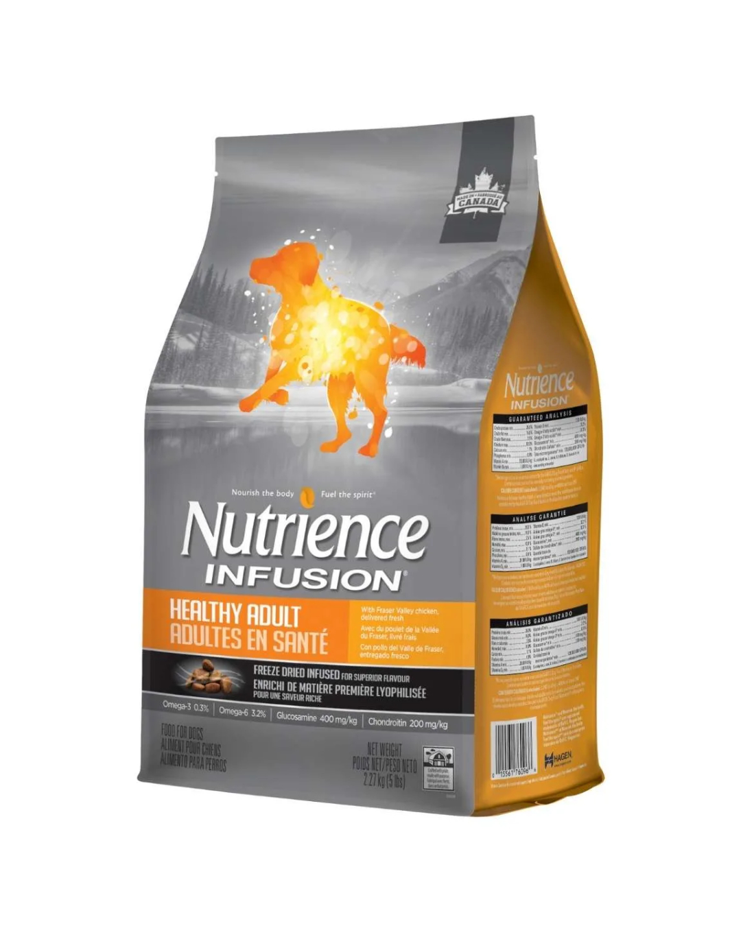 غذای خشک سگ بالغ نوترینس اینفیوژن با طعم مرغ Nutrience Infusion Healthy Adult Chicken