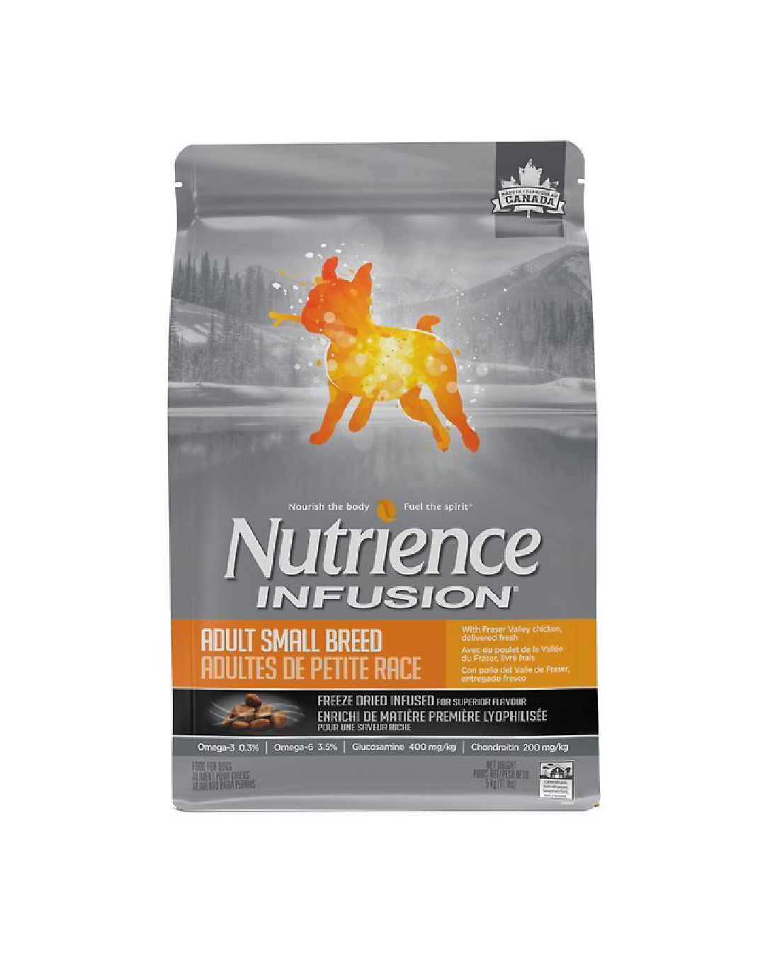 غذای خشک سگ نژاد کوچک نوترینس اینفیوژن Nutrience Infusion Healthy Adult Small Breed Chicken