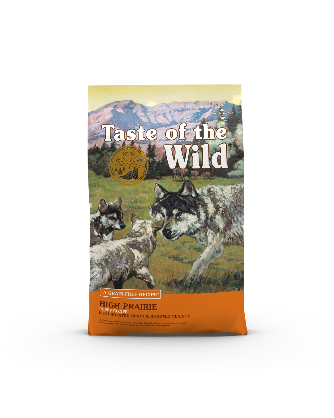 غذای خشک توله‌سگ تِیست آف د وایلد با طعم گوشت گوزن و گاومیش Taste of the Wild High Prairie Puppy  