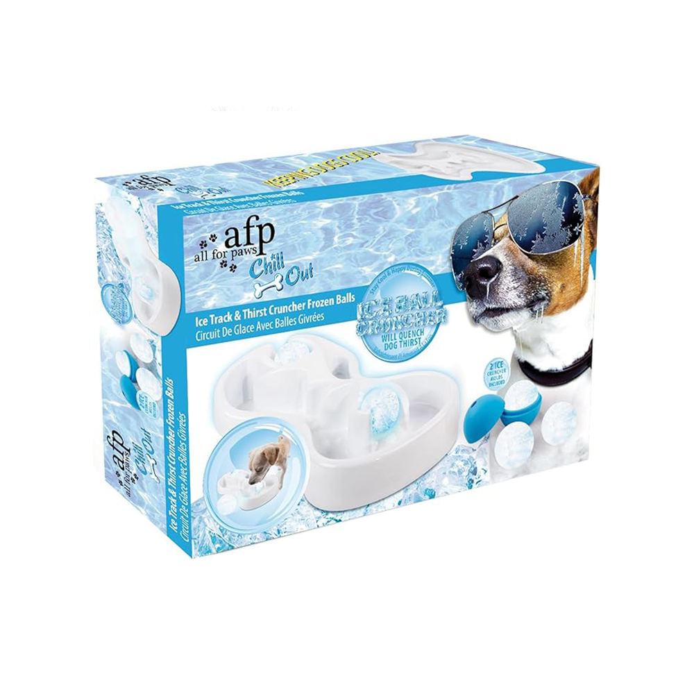 اسباب‌بازی خنک‌کننده سگ AFP Chill Out Ice Track & Thirst Cruncher