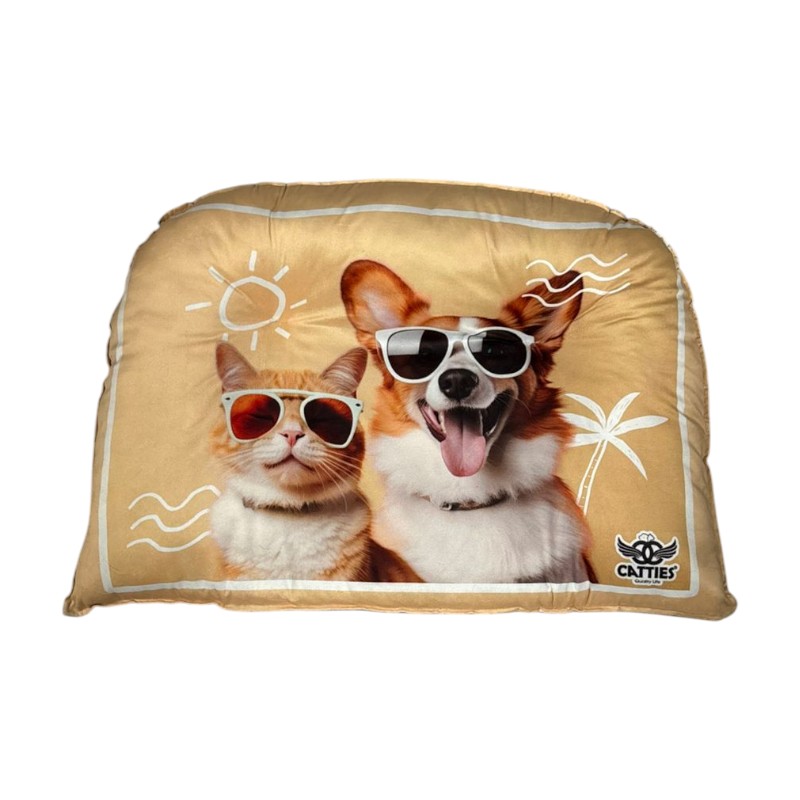 جا خواب سگ و گربه طراحی فانتزی – طرح گربه و سگ عینکی