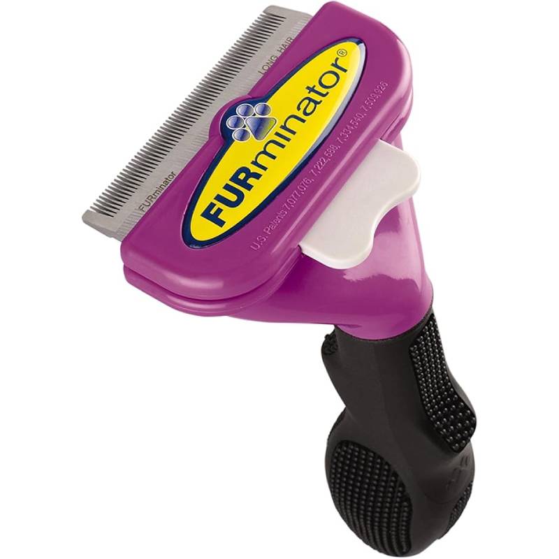 برس گربه فرمیناتور مخصوص گربه‌ با موهای متوسط تا بلند FURminator Long Hair deShedding Tool