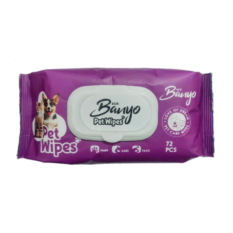 دستمال مرطوب سگ و گربه بانیو 72 عددی