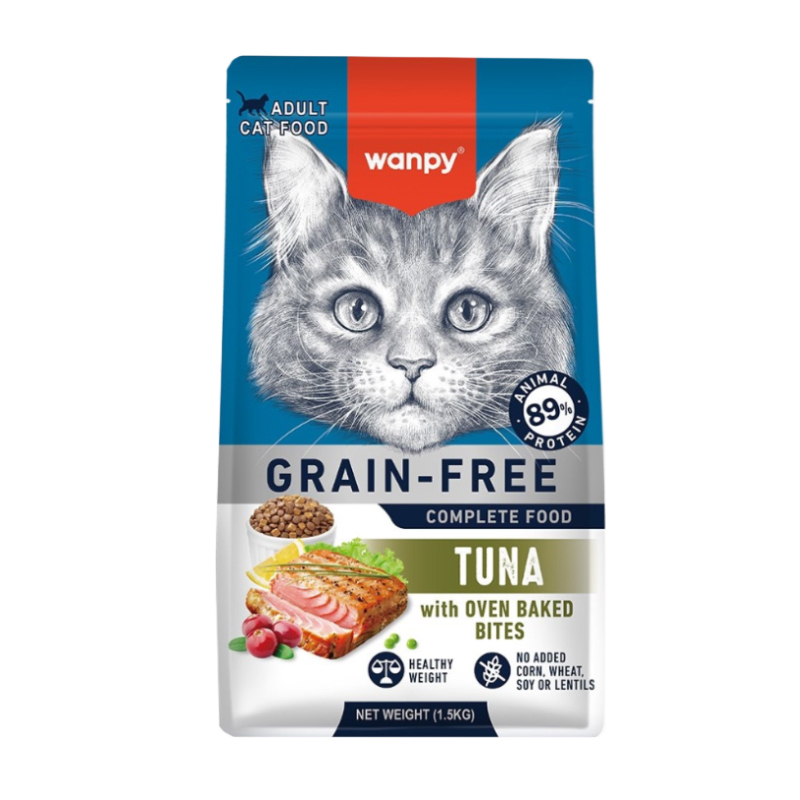 غذای خشک گربه بالغ ونپی Wanpy Grain Free Adult Tuna Recipe