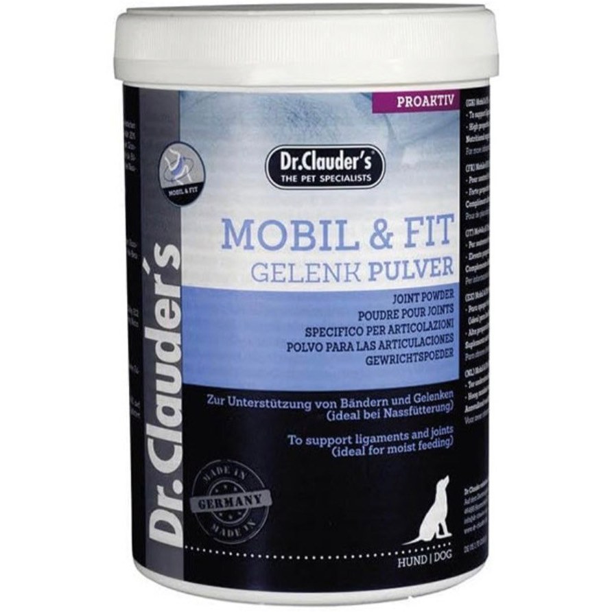 مکمل مفاصل سگ دکتر کلادرز مدل Mobil & Fit Joint Powder وزن 500 گرم