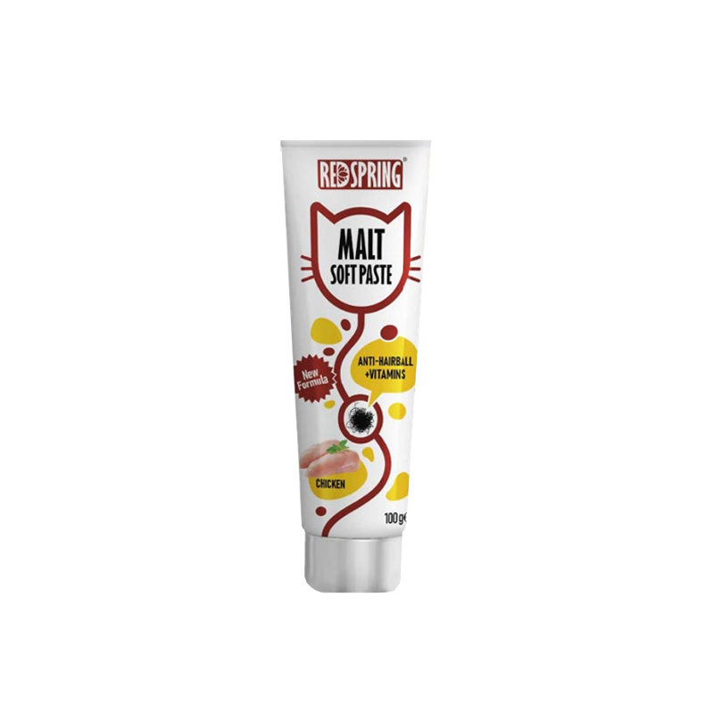 خمیر مالت گربه رد اسپرینگ با طعم مرغ Red Spring Malt Soft Paste