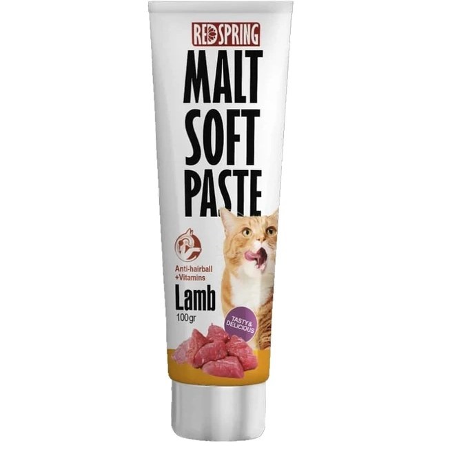 خمیر مالت گربه رد اسپرینگ با طعم گوشت بره Red Spring Malt Soft Paste