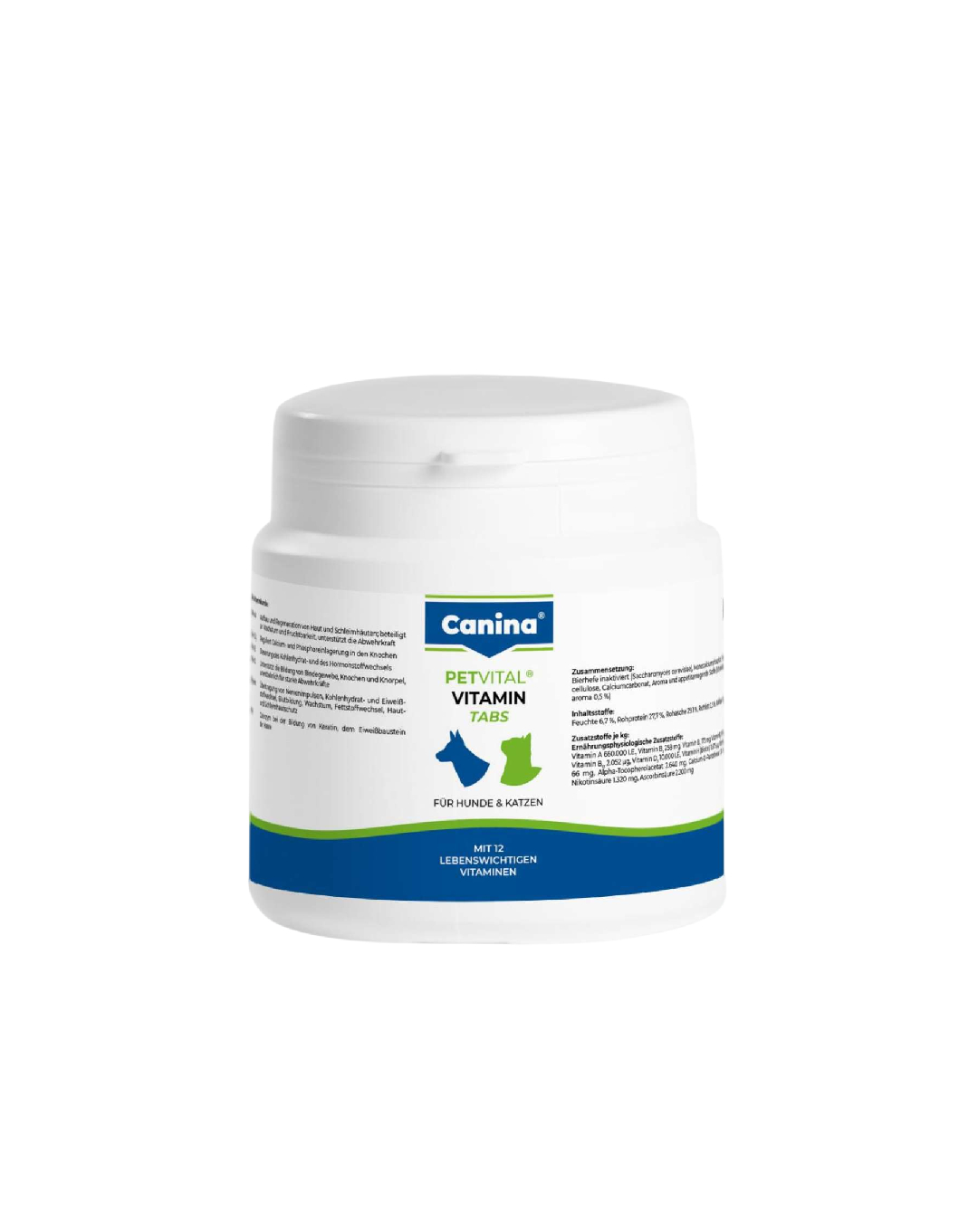 قرص مولتی ویتامین سگ و گربه کنینا 100 گرمی ( 50 عددی ) مدل Canina Petvital Vitamin Tabs